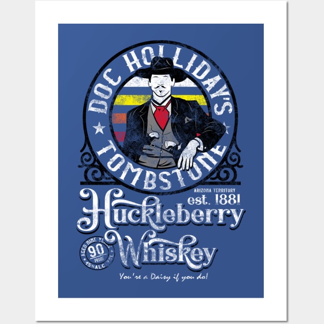 Doc Holliday's Huckleberry Whiskey Wall Art by FiendishlyCruelArt